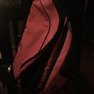 Pink adidas sling bag backpack